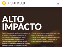 Tablet Screenshot of grupocielo.com